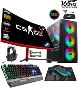 Resim Zeiron SP49 Intel Core i5 10400F 23.8" 16 GB RAM 1 TB SSD 500 GB HDD GTX1050Ti 4 GB Curved FreeDOS Masaüstü Oyun Bilgisayarı 