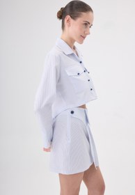 Resim Anaya Striped Mini Skirt - M 