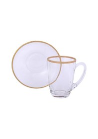 Resim Lıvıano Kulplu Çay Takımı 12 Parça Gold 03 Altın 