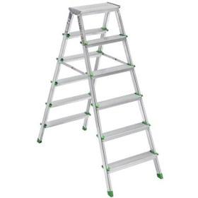 Resim Ennalbur Sm Saraylı 6+6 Çift Taraflı Alüminyum Merdiven 