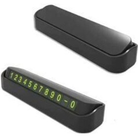 Resim Fosforlu Acılır Kapanabilir Numaratör Ön Torpido Üstü Telefon Num 