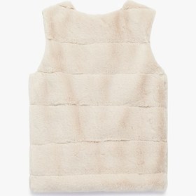 Resim Kız Çocuk Kolsuz Bisiklet Yaka Peluş Yelek 