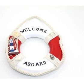 Resim Periboia Ahşap Marin Duvara Asmalı Simit Model 2 