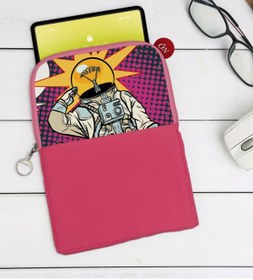 Resim Bk Gift Gift Pop Art Tasarımlı Taşınabilir Koruyucu Tablet Kılıfı & Organizer Çanta - Pembe-9 