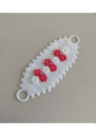 Resim Çeyizlik Pembe Puf Çiçekli 3'lü Lif Seti 