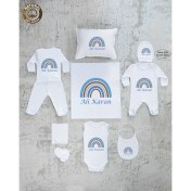 Resim Yzc Home E36 Isme Özel,ısimli, Erkek Bebek 10LU Beyaz Hastane Çıkışı 