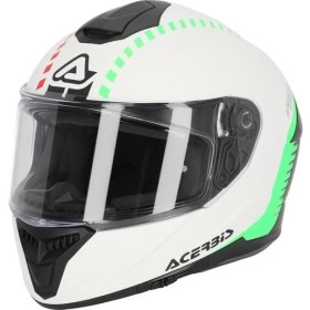 Resim Acerbis Krapon 22-06 Kask Beyaz Yeşil 