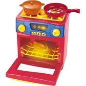 Resim Play At Home Sesli ve Işıklı Ocaklı Fırın Oyuncak Mutfak Seti 