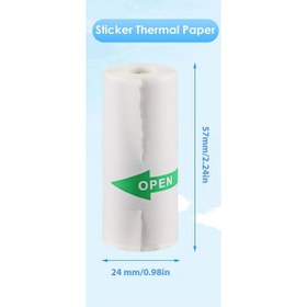Resim Steep Solid Taşınabilir Fotoğraf Yazıcı Yedek 5li Set Termal Fotoğraf Etiketi 