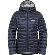 Resim Jack Wolfskin Passamani Down Hoody Kadın Mavi Outdoor Ceketi 