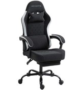 Resim Adore Gaming Throne Oyuncu Koltuğu - Siyah/gri Kumaş 62x117-127x62 Cm 