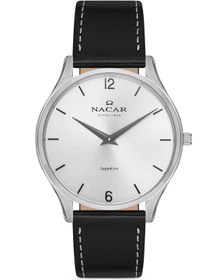 Resim Nacar SAFİR CAM KLASİK SİYAH ERKEK KOL SAATİ NC17-2930296-ASL1 