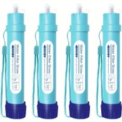Resim 2 adet/4 adet, Kişisel Su Filtreli Pipet Mini Su Arıtıcı, Yürüyüş, Kamp, Seyahat ve Acil Durum Hazırlığı için 