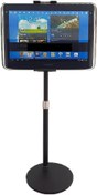 Resim Coverzone Tablet Telefon Standı 2in1 Masaüstü 7-11 inch 23-43 cm Ayarlanabilir Yükseklik 180° Açılı Aliminyum Gövde T43 