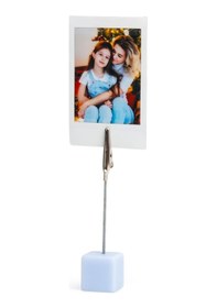 Resim Fujifilm Instax Mini 12 Fotoğraf Makinesi + 10'lu Film + Kıskaçlı Stand + Pvc Albüm + Simli Pleksi Kılıf Seti Mavi 