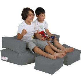 Resim earmut Çocuk Ikili Çok Amaçlı Koltuk Füme 
