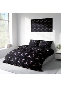 Resim Monohome Kuvars Light 3D Pamuk Saten Çift Kişilik Nevresim Takımı Çok Renkli 