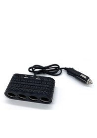 Resim Widermarkt 4 Lü Araç Çakmak Çoklayıcı + Usb-a & Type-c Aşırı Akım Korumalı, Güvenli Ve Kompakt Araç Şarj Dağıtıcısı Siyah 