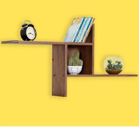 Resim Adoremobilya Plus Dekoratif Duvar Rafı - Oslo Ceviz 