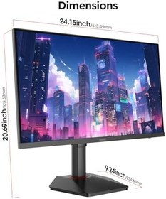 Resim Koorui G2722P 27 İnç Monitör, 200Hz Oyun Monitörü, IPS FHD 1080p,%100 sRGB, Adaptive-Sync, 2x HDMI 2.0 + DP 1.4, Dönebilir VESA 75x75mm, Profesyonel E-Spor Monitörler 