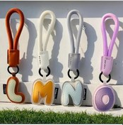 Resim Elmpaly G Lucky Şık Pu Deri Harfli Anahtarlık Uçuş Kartı Kılıfı Aksesuar 