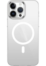 Resim İphone 15 Pro Uyumlu Zore Wireless Şarj Özellikli Şeffaf G-glass Kılıf-lacivert Lacivert 