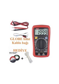 Resim Unit Ut 33 C+ 600v Avuçiçi Dijital Multimetre + Globe Bant 