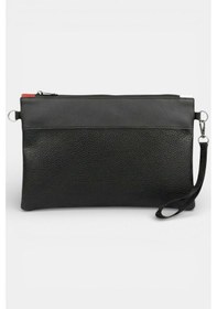 Resim Lederax Suni Deri Clutch Çanta Portföy Çanta Ld629 Siyah 