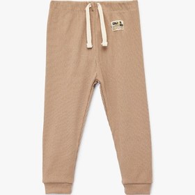Resim Erkek Bebek Ribanalı Beli Lastikli Basic Jogger Eşofman Altı 