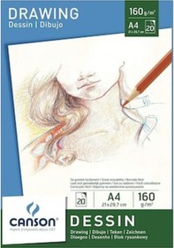 Resim Canson Dessin Drawing Eskiz Çizim Defteri 160 G A4 20 Sayfa 