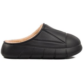 Resim Ayakmod 712 Siyah İçi Kürklü Kadın Ev Terlik 001 