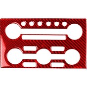 Resim Nissan Gtr R35 2008-2016 İçin Karbon Fiber Araba Enstrüman Kontrol Paneli Dekoratif Etiket, Sağ Sürüş Kırmızı 1 Adet 
