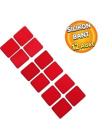 Resim Automix Hazır Kesilmiş Silikon Bant Montaj Bandı Şeffaf Yapışkanl 