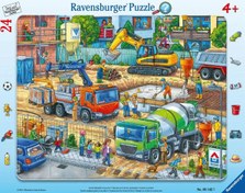 Resim Ravensburger 24 Parça Çerçeveli Puzzle Şantiyede 051427 