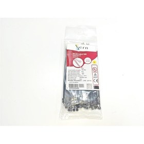 Resim 15cm Siyah Kablo Bağı 2,5 Mm Plastik Kelepçe - 100 Adet Nylon Düzenleyici 