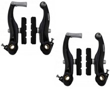 Resim Alhonga HJ-7011AD7 95mm Alüminyum V-Fren Takımı Siyah 