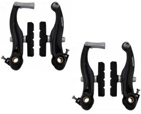 Resim Alhonga HJ-7011AD7 95mm Alüminyum V-Fren Takımı Siyah 