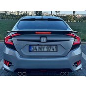 Resim Honda Civic Fc5 Anatomik Kulaklı Spoiler - 2016 - 2021 Boyasız Fiberglass 