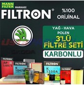 Resim Skoda Superb 1.4 Tsı Filtron Filtre Bakım Seti 2015-2018 Czc,Cz 