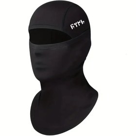 Resim Flex Göktürkçe Türk Yazılı Model 1 Reflektörlü Siyah Maske Balaklava Balaclava Buff Motosiklet Scooter 