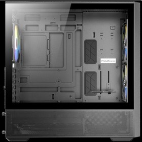 Resim Antec Flux Rear Mid Tower Oyuncu Kasası - Flux Hava Akışı Platformu - 5x Pwm Fan 3x140mm Argb + 2x120mm Reverse - Mesh Ön Panel - Usb Type-c 3.2 Gen2 - 360mm Radyatör - 400mm Gpu - Gpu Braketi Dahil 