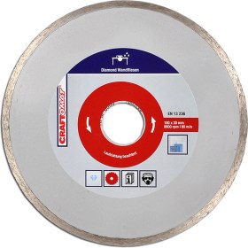 Resim Craftomat Elmas Kesici Disk 180 mm Duvar Seramik Kırmızı 