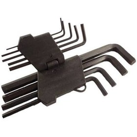 Resim 9 Parç Alyan Anahtarı MM Metrik Boyut Çelik Anahtar 