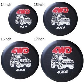 Resim Dancemonkey 14 İnç Pvc Yedek Jant Kapağı - Arka Lastik Koruyucu 