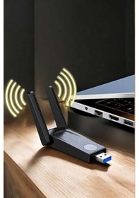 Resim Drnds Dual Band Wifi Alıcı Adaptör Usb 3.0 Destekli 
