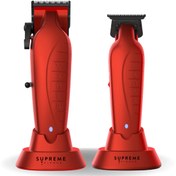 Resim Supreme Trimmer Vader İkili Trimmer & Clipper Tıraş Makinesi – DLC, 7200–7500 RPM, 210 dk, Type-C, LED göstergeli 