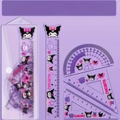 Resim 4 adet Sanrio Cetvel Seti: 15.01 cm Şeffaf Çok Ölçekli Araç, hello kitty, Kuromi ve Arkadaşları için Dayanıklı Plastik Cetvel - Okul ve Ofis için Mükemmel 