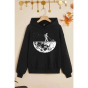 Resim Trendypassion Çocuk Uzay Temalı Baskılı Sweatshirt 