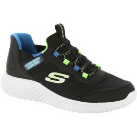 Resim Skechers Bounder Briskburst Erkek Çocuk Siyah Günlük Ayakkabı 