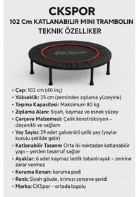 Resim Ckspor 102 Cm 40 İnç Trambolin Katlanabilir Trambolin 